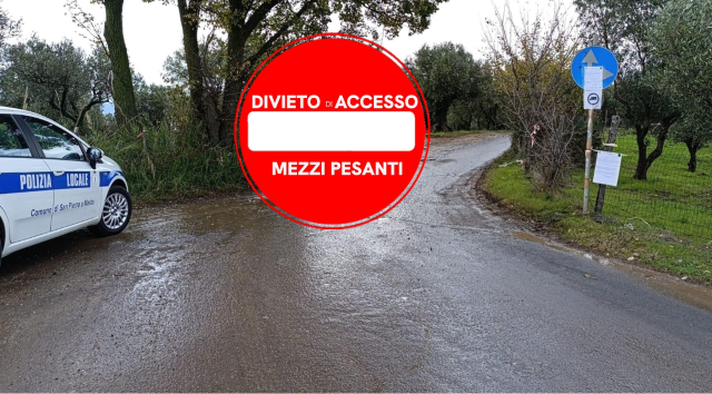 ISTITUZIONE TRANSITO ESCLUSIVO MOTOCICLI E AUTOVETTURE STRADA COMUNALE LOCALITA’  Impiano